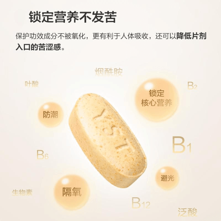 【中国直邮】 养生堂 维生素b族多种复合vb维生素 30片*1瓶