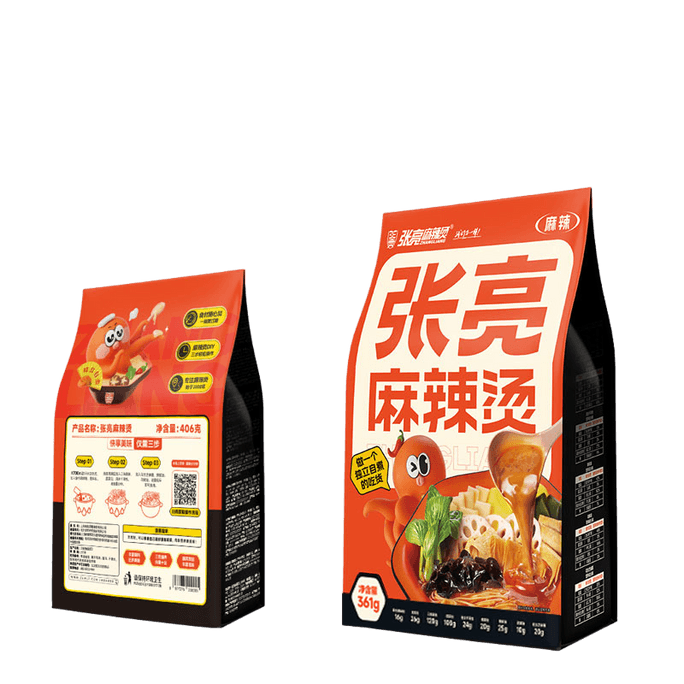 【中国直邮】 柠e购精选 张亮麻辣烫 麻辣味 自煮爆款 速食食品 361*3袋