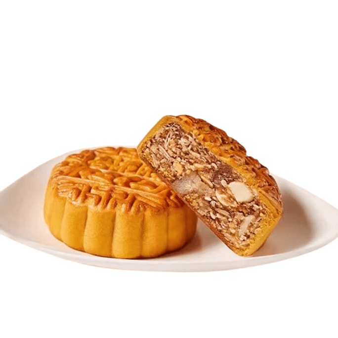 Shanghai Canton Style Mooncake Snacks Afternoon Tea Pastry Five Kernel Mooncake 100g/Bag