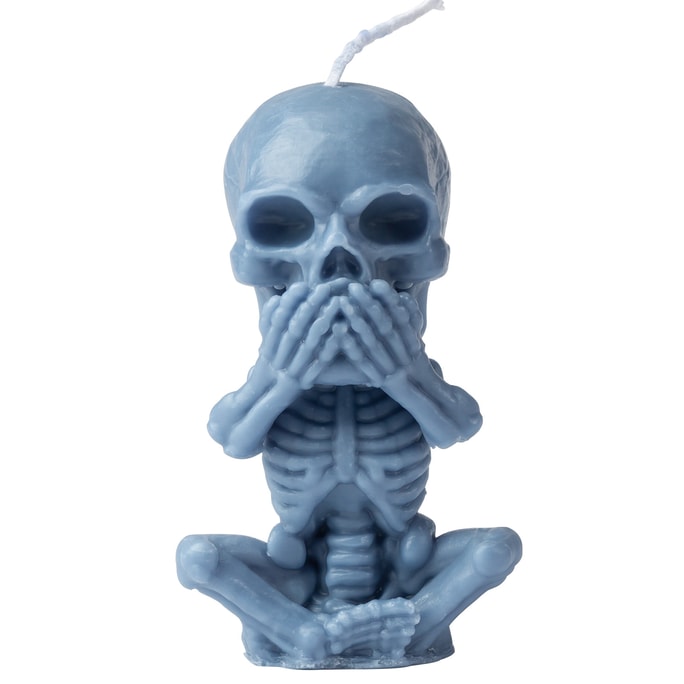 Skull Creative Candle Spooky Halloween Decoration Covering Mouth