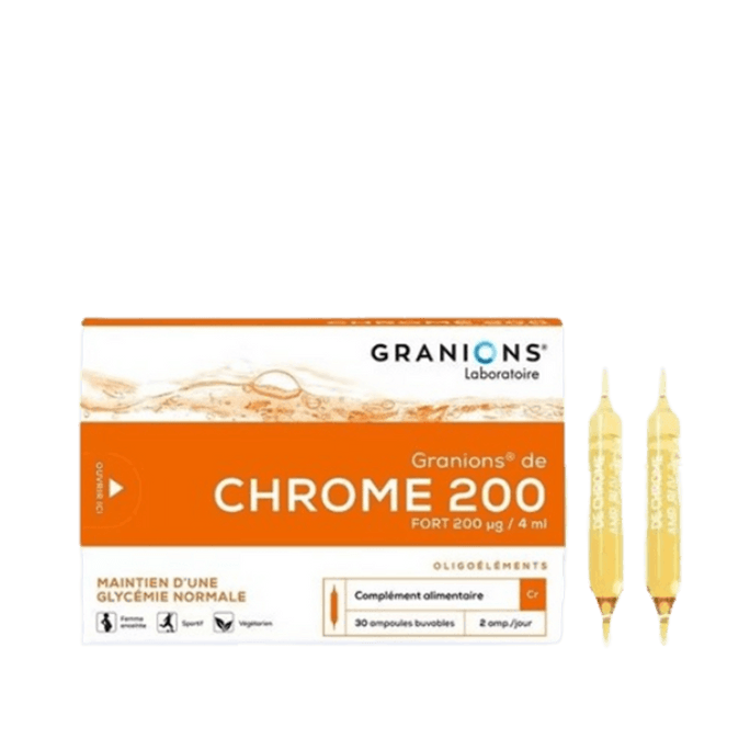 【中國直郵】 法國 格蘭寧 鉻元素控製糖口服安瓶30支/盒控製糖安瓶碳糖阻斷加快代謝阻糖阻斷碳水肌膚去黃提亮緊緻彈潤
