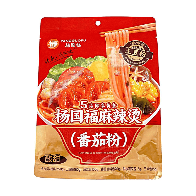 Malatang Tomato Potato Noodles 12.35oz 【Inheriting Store Flavor】【Sweet and Sour Drinkable Soup】