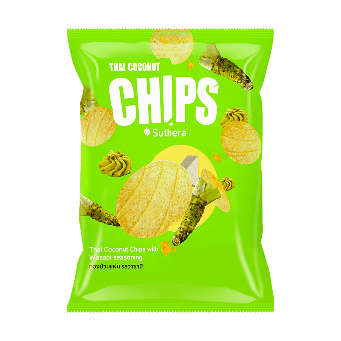 Thai Coconut Chips with Wasabi Seasoning, 1.48oz