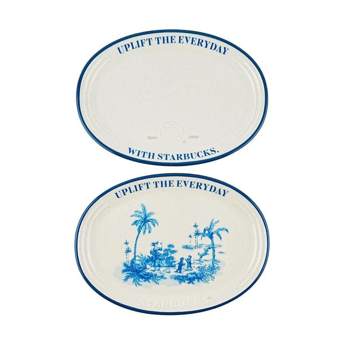 French Vintage Plate Set (2P)  16.7*23.2cm