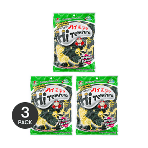 Hi Tempura Seaweed Snacks Original Flavor,1.41 oz *3【3 Packs】