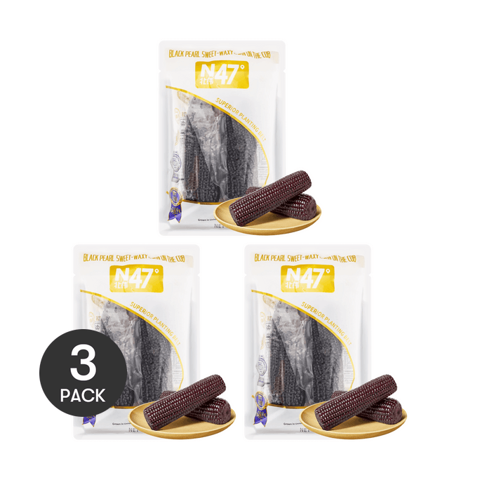 【Value Pack】Black Pearl Sweet-Waxy Corn,14.1 oz*3