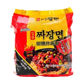 韩国PALDO八道 御膳炸酱面 方便面拉面 辣味 4连包 760g