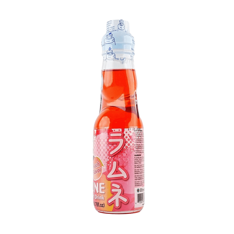 Ramune Drink 7 Flavors Combination Pack Original +Peach+Melon+Mango+Strawberry+Lychee+Orange Flavor, 6.76 fl oz*7【7 Pack 5