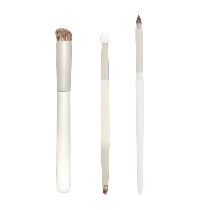 Cloud Porcelain 3-Piece Concealer Brush Set