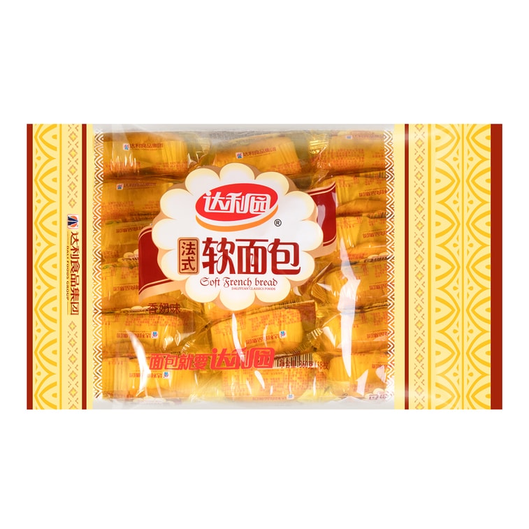 Soft French Bread 18 Pieces 12.69 oz+AD Calcium Milk Drink 4.22 fl oz*4 Packs【Breakfast Combo Pack】 12