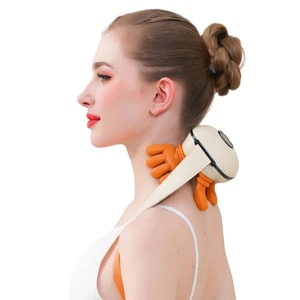 Shoulder and neck massager, cervical massager, trapezium muscle, neck massager, hot compress and kneading back 1 set