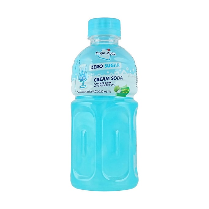 泰國MOGU MOGU 椰果果汁飲料 奶油蘇打風味 320ml【0糖】