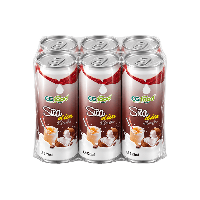 CG Coconut Milk Coffee, 325 mL Cans, Pack Of 6 Bottle