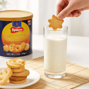 丹麦KJELDSENS蓝罐 迷你黄油曲奇饼干 罐装 200g