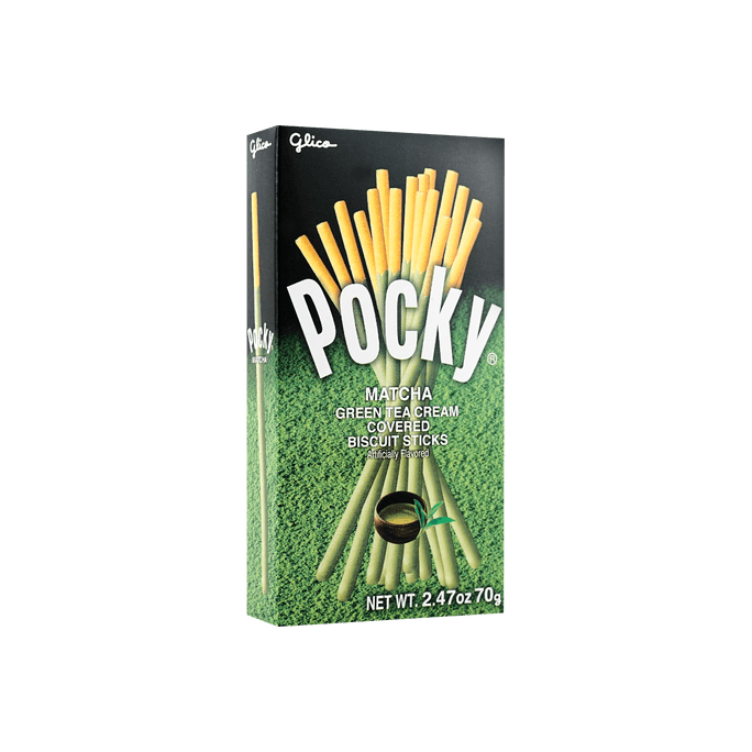 Japanese Matcha Pocky Cookie Sticks, 2.47oz