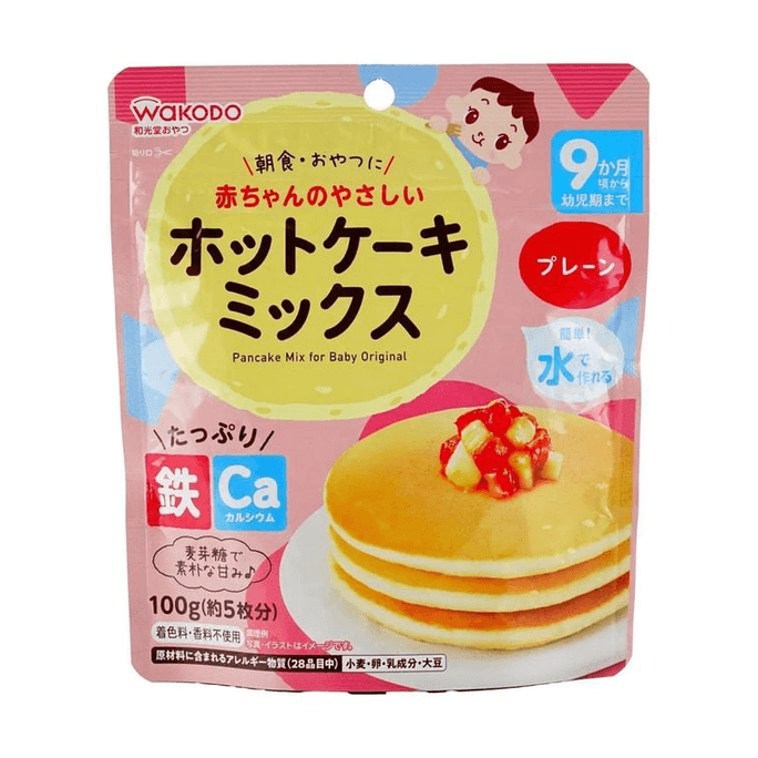 와코도 9개월 아기용 케이크 믹스, 오리지널 맛, 100g