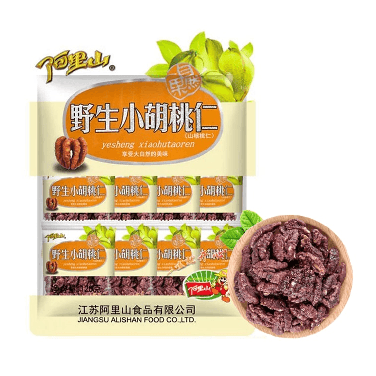 中国直邮】 阿里山小胡桃仁湖南产山核桃仁美味坚果仁120g*1袋- 亚米