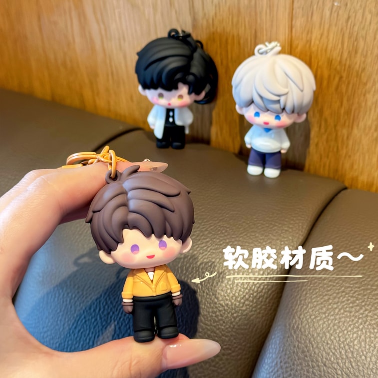 Love And Deep Space Game Keychain Figurines Schoolbag Pendants Small Trinkets Ornaments Related - Qin Che 1Pc 3