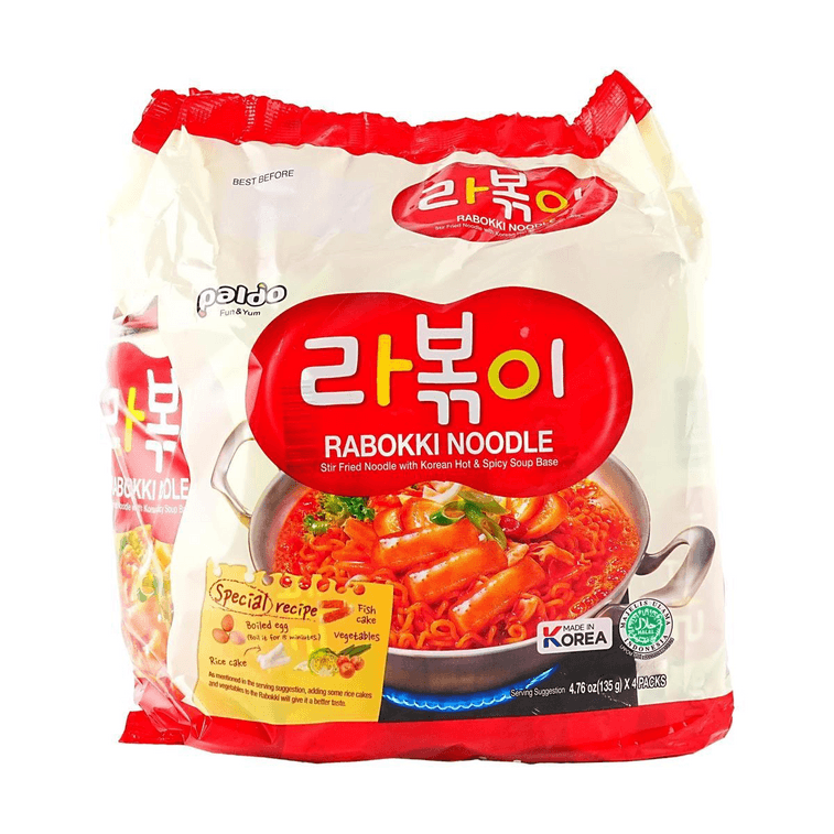 ラッポッキラーメンインスタント麺 ホットスープベース4個入 19.05 oz 8