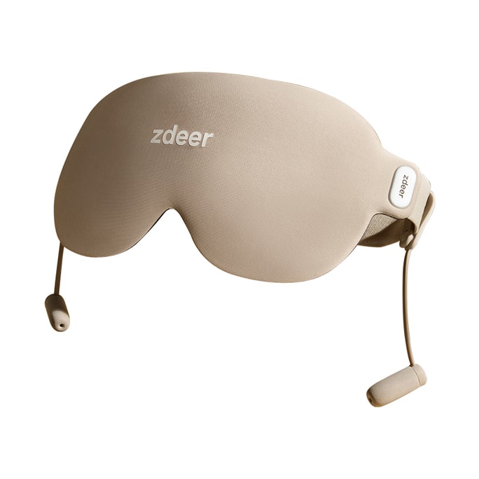 左点 zdeer眼部按摩仪 护眼智能眼罩缓解疲劳  ZD-RE0201 驼色 1件
