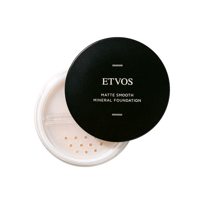 日本 ETVOS 哑光无瑕防晒矿物蜜粉粉底 控油小黑盖定妆散粉 SPF30/PA++ #20 4g 孕敏可用