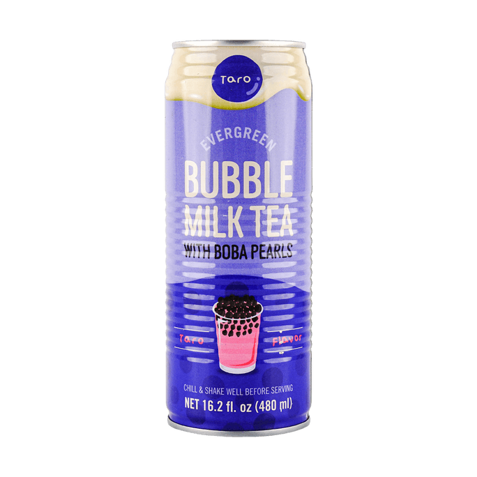 Bubble Milk Tea Taro with Boba Pearl 16.2oz