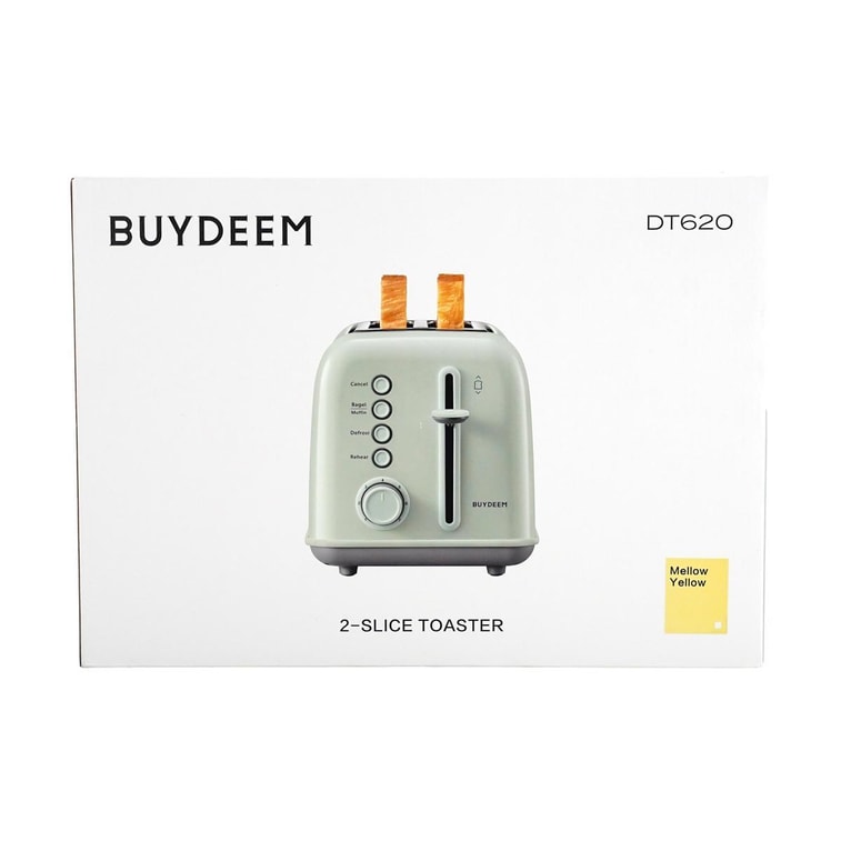 2구 스테인리스 스틸 토스터 DT620 옐로우 5