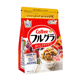 日本CALBEE卡乐比 FRUGRA富乐果水果麦片 即食果干早餐燕麦 750g【快手一餐】