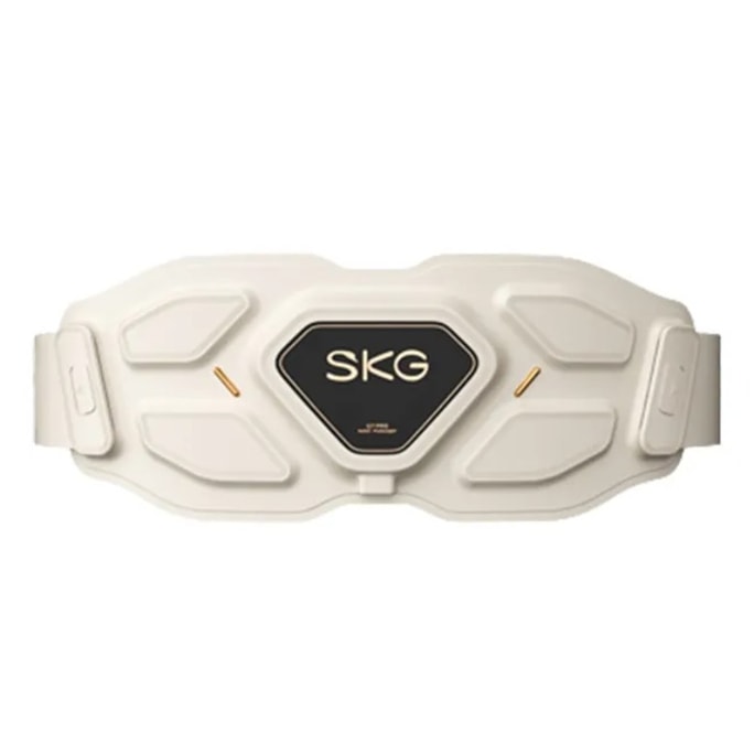 【香港直送】 SKG G7ラグジュアリーモデル 腰マッサージャー 1点 振動温熱パルス ワイヤレススマート腰部保護 サンシャインゴールド