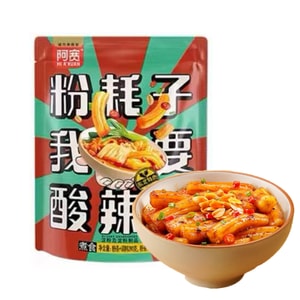 Potato starch Sour and spicy flavor 290g [The texture is bouncy juicy and sticky]