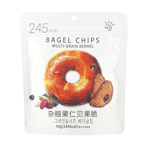 华云 杂粮果仁贝果脆 50g【低卡饱腹 网红零食】