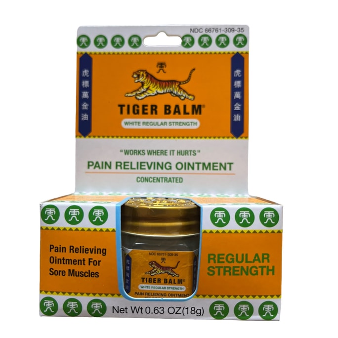Tiger Balm Pain Relieving Ointment White 18g