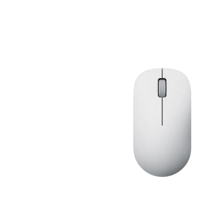 Xiaomi Wireless Mouse 2.4GHz Wireless Transmission Pure White and Gray - 1 Unit