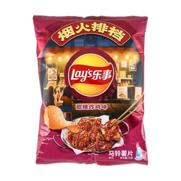 大陆版Lay's乐事 烟火排档 薯片 甜辣炸鸡味 70g