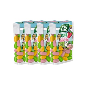 TicTac Candy, Fresh Fruit Flavor, Mixed Fruit Flavors, 14.5g*4 Boxes