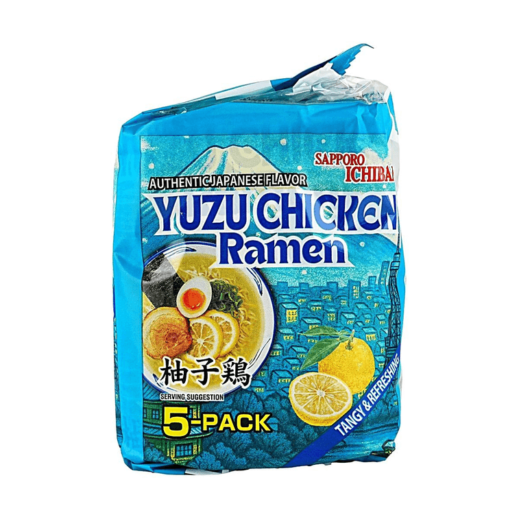 本格的な日本の味のゆずチキンラーメン（人工香料使用）、3.53オンス×5パック、合計17.64オンス 3