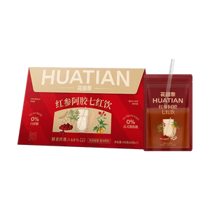 紅参阿膠七紅ドリンク 7本パック 4.94オンス【添加物不使用の健康飲料】【Yami限定】