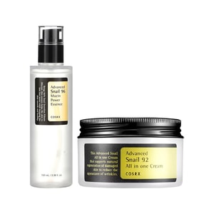 COSRX 高级蜗牛套装 精华+面霜 【韩系水光肌 舒缓修复 恢复肌肤弹性】