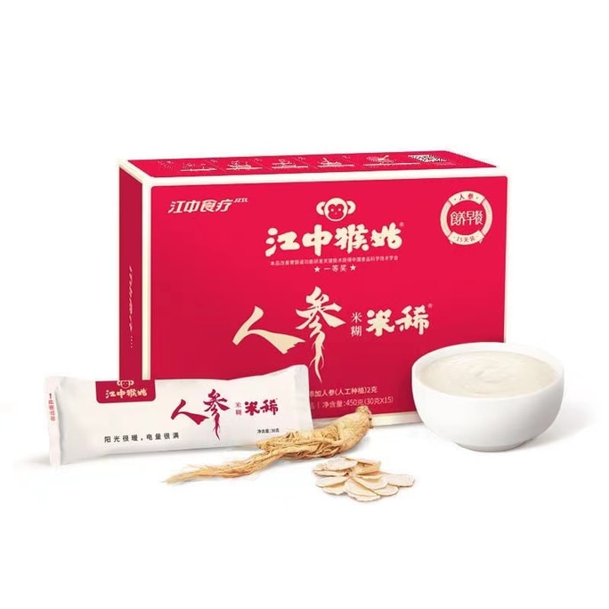Ginseng rice thin 30-day pack monkey mushroom rice thin breakfast stomach 900g(30g*30)