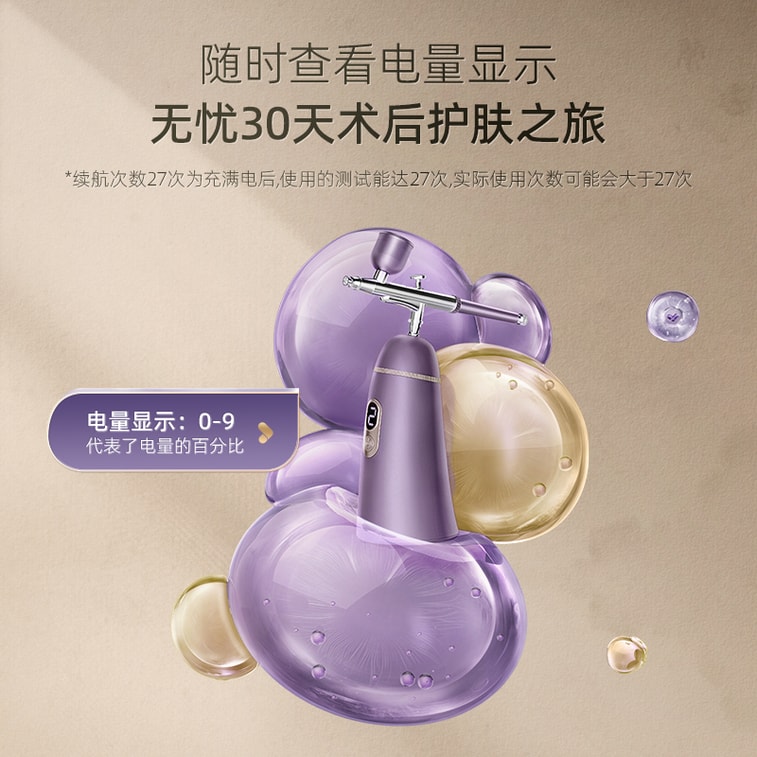 Gu Xin GX。アップグレード版エレガントグレーパープルスマートニードルフリー保湿・酸素供給美容機器（1個） 5