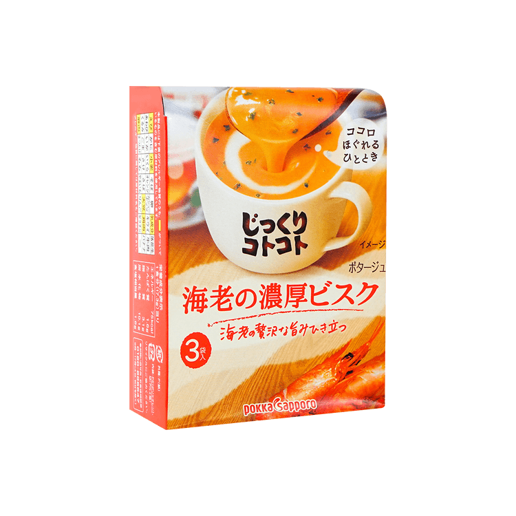 POKKA SAPPORO Thick Shrimp Tomato Cream Soup Instant Soup 3pcs