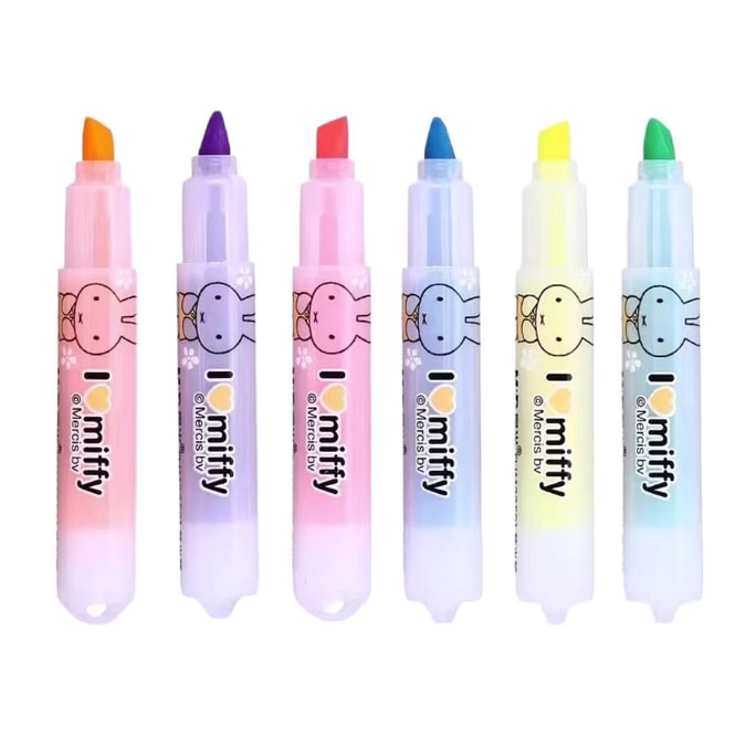 Mini Highlighter Pen Set 6 Pcs
