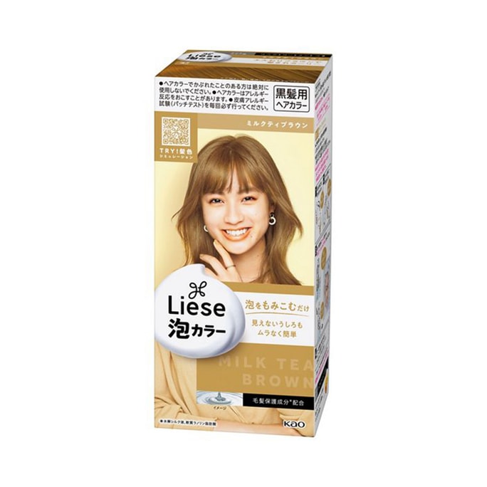 KAO LIESE PRETTIA Bubble Hair Dye #Milk Tea Brown