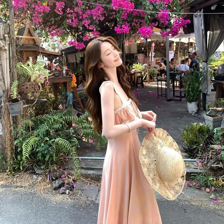 【加拿大直郵】 加拿大 SCENARIO 薔薇微風蕾絲長裙 S-M碼 粉紅色 粉紅色 S 6