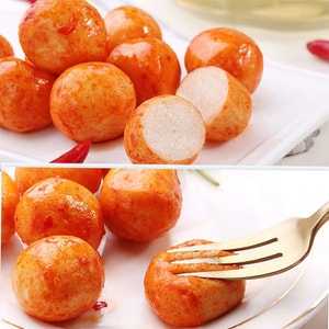 百草味 Q弹鱼丸108g【深水鱼丸 细腻Q弹】即食海鲜特产 休闲零食 香辣味 高蛋白零食 即食鱼丸 香辣鱼丸 解馋神器 重口味零食 海鲜特产 办公室零食 夜宵推荐 好吃不胖