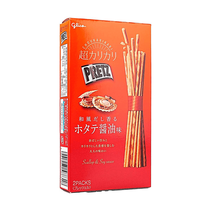 Super Crunchy Pretz Biscuits, Japanese Dashi Scallop & Soy Sauce Flavor, 1.94 oz