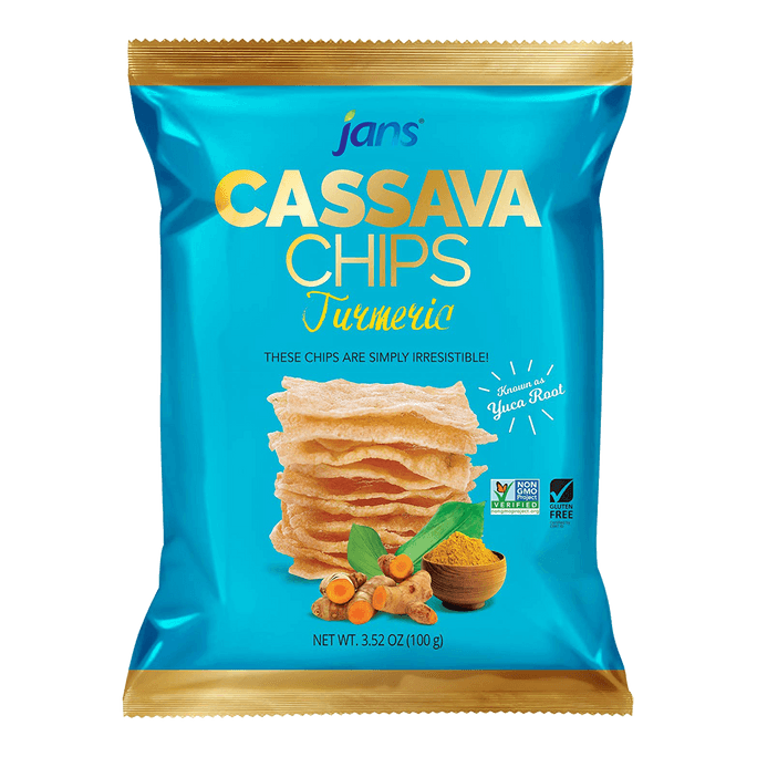 Cassava Chips Tumeric Flavor 100g
