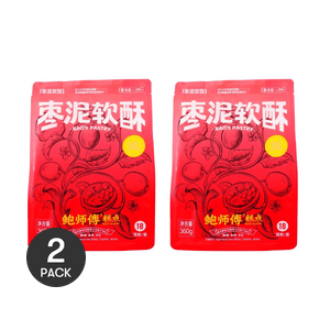 鮑師傅 椰棗泥軟酥 傳統老式點心 18枚 360g *2【2份超值裝】【全美超低價】【酸甜軟糯 神仙糕點】【新鮮短保】【亞米獨家】