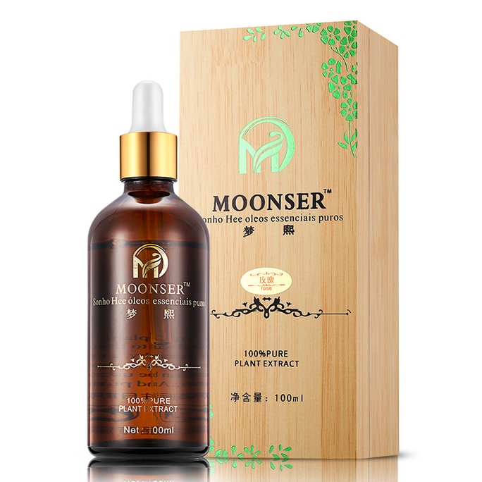 Mengxi Wooden Box Essential Oil Rose Essential Oil 100ml