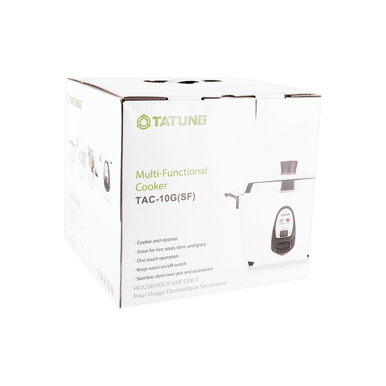 Pearl White Tatung Rice Cooker,withSteaming & Stewing Features, 10 Cup Capacity- Model TAC-, 0.35 oz (Aluminum Cook Pot) 9